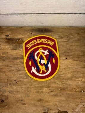 Smith & Wesson Red Embroidered Patch